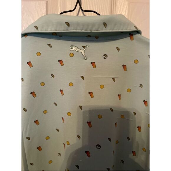Arnold Palmer Puma Mens Green Lemonade Golf Polo Shirt Size XXL - Picture 14 of 15